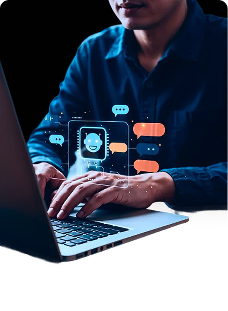 Sinaptra AI chat interface for managing marketplace operations using natural language